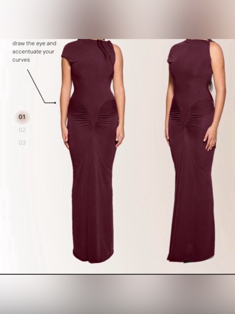 CUOCOO | Red Bodycon Maxi Dress NWT!